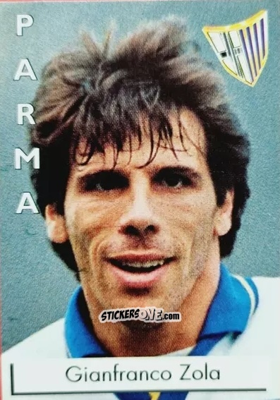 Figurina Gianfranco Zola - Calcioflash 1996 n. 212 - Euroflash