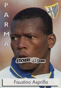Sticker Faustino Asprilla - Calcioflash 1996 n. 214 - Euroflash