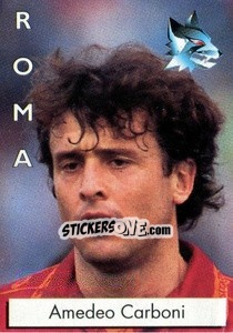 Sticker Amedeo Carboni - Calcioflash 1996 - Euroflash