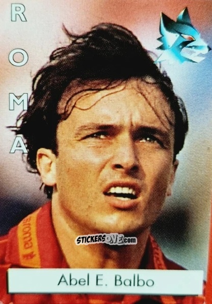 Sticker Abel E. Balbo - Calcioflash 1996 n. 249 - Euroflash