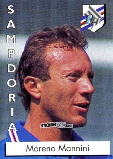 Sticker Moreno Mannini - Calcioflash 1996 n. 253 - Euroflash