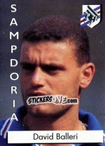 Sticker David Balleri - Calcioflash 1996 - Euroflash