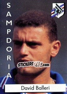 Sticker David Balleri - Calcioflash 1996 n. 256 - Euroflash