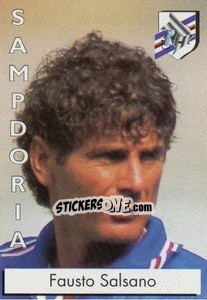 Sticker Fausto Salsano - Calcioflash 1996 - Euroflash