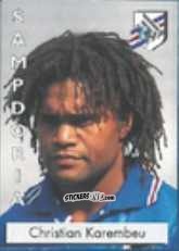 Figurina Christian Karembeu - Calcio Flash 1996 n. 265 - Euroflash