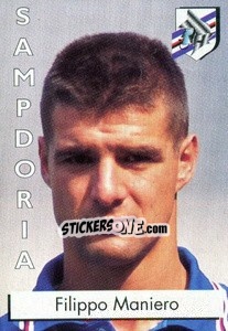 Sticker Filippo Maniero - Calcioflash 1996 n. 268 - Euroflash