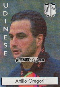 Sticker Attilio Gregori - Calcioflash 1996 - Euroflash