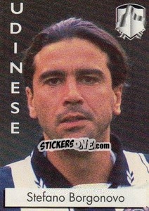 Figurina Stefano Borgonovo - Calcioflash 1996 - Euroflash