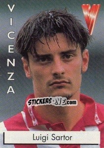 Sticker Luigi Sartor - Calcioflash 1996 - Euroflash
