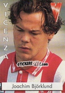 Sticker Joachim Björklund - Calcioflash 1996 - Euroflash
