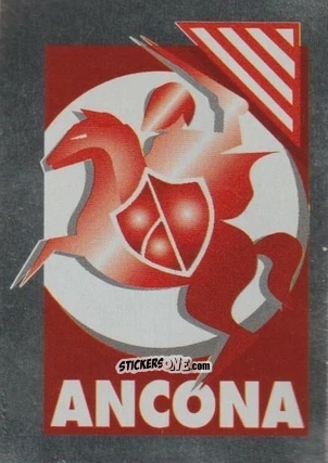 Figurina Scudetto Ancona - Calcioflash 1996 n. SC19 - Euroflash