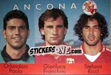 Sticker Orlandoni Paolo / Gianluca Franchini / Stefano Ricci - Calcioflash 1996 n. 321 - Euroflash