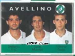 Sticker Stefano Visi / Luca Monari / Vittorio Tosto - Calcio Flash 1996 n. 325 - Euroflash