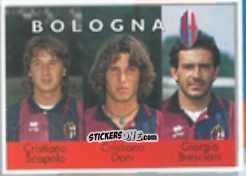 Cromo Cristiano Scapolo / Cristiano Doni / Giorgio Bresciani - Calcio Flash 1996 n. 331 - Euroflash