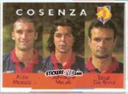 Sticker Aldo Monza / Salvatore Miceli / Luigi De Rosa - Calcio Flash 1996 n. 347 - Euroflash