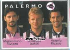 Cromo Massimiliano Pisciotta / Giuseppe Iachini / Antonio Rizzolo - Calcio Flash 1996 n. 367 - Euroflash