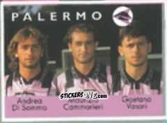 Sticker Andrea Di Somma / Maurizio Cammarieri / Gaetano Vasari - Calcio Flash 1996 n. 368 - Euroflash