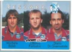 Figurina Michele Baldi / Ottavio Palladini / Dario Di Giannatale - Calcio Flash 1996 n. 375 - Euroflash
