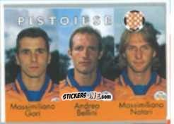 Sticker Massimiliano Gori / Andrea Bellini / Massimiliano Notari - Calcio Flash 1996 n. 378 - Euroflash