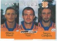 Sticker Alberto Nardi / Francesco Fiori / Sergio Campolo - Calcio Flash 1996 n. 379 - Euroflash