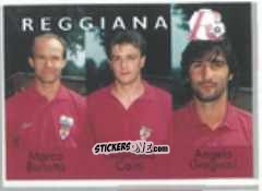 Sticker Marco Ballotta / Giordano Caini / Angelo Gregucci - Calcio Flash 1996 n. 381 - Euroflash