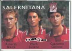 Cromo Roberto Breda / Mark Juliano / Giacomo Gattuso - Calcio Flash 1996 n. 390 - Euroflash
