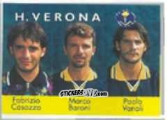 Sticker Fabrizio Casazza / Marco Baroni / Paolo Vanoli - Calcio Flash 1996 n. 397 - Euroflash