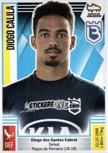 Sticker Diogo Calila - Futebol 2019-2020 n. 38 - Panini