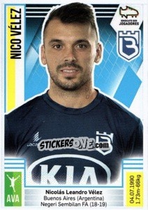 Sticker Nico Vélez - Futebol 2019-2020 n. 52 - Panini