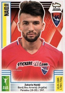 Sticker Naidji - Futebol 2019-2020 - Panini