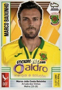 Sticker Marco Baixinho - Futebol 2019-2020 - Panini
