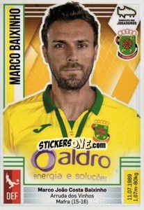 Sticker Marco Baixinho - Futebol 2019-2020 n. 175 - Panini