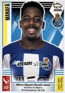 Sticker Wilson Manafá - Futebol 2019-2020 n. 209 - Panini