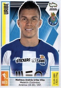Sticker Mateus Uribe - Futebol 2019-2020 n. 215 - Panini