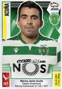Sticker Marcos Acuña - Futebol 2019-2020 - Panini
