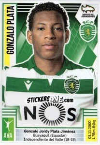 Sticker Gonzalo Plata - Futebol 2019-2020 n. 273 - Panini
