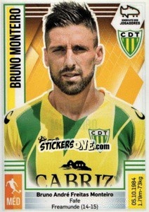 Sticker Bruno Monteiro - Futebol 2019-2020 n. 282 - Panini