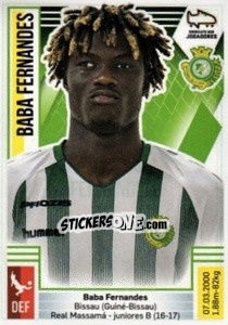 Figurina Baba Fernandes - Futebol 2019-2020 n. 313 - Panini
