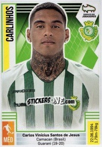Sticker Carlinhos - Futebol 2019-2020 n. 320 - Panini