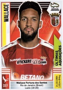 Figurina Wallace (Braga) - Futebol 2019-2020 - Panini