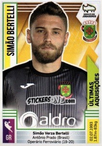 Cromo Simão Bertelli (Paços de Ferreira) - Futebol 2019-2020 - Panini