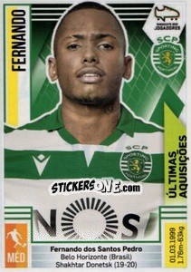 Sticker Fernando (Sporting) - Futebol 2019-2020 n. 387 - Panini