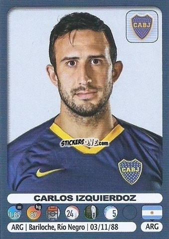 Sticker Carlos Izquierdoz - Fùtbol Argentino 2019-2020 n. 104 - Panini
