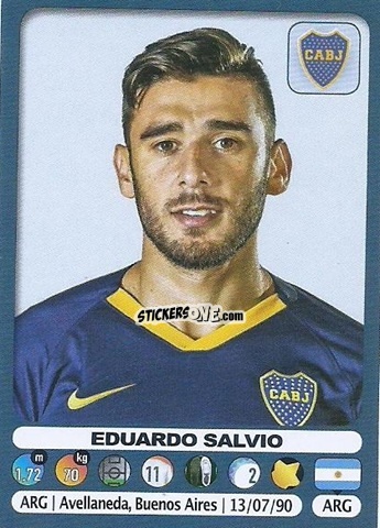 Sticker Eduardo Salvio - Fùtbol Argentino 2019-2020 n. 111 - Panini