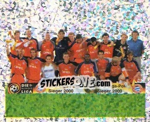 Sticker Deutscher Meister Fc Bayern München - German Football Bundesliga 2000-2001 - Panini