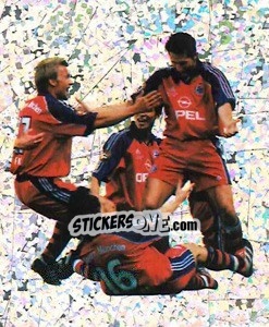 Sticker Jubelbild Fc Bayern München - German Football Bundesliga 2000-2001 - Panini