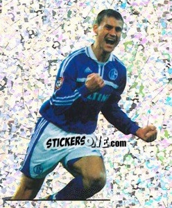 Sticker Ebbe Sand FC Schalke 04 - German Football Bundesliga 2000-2001 n. 3 - Panini