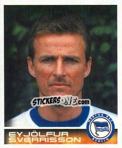 Sticker Eyjölfur Sverrisson - German Football Bundesliga 2000-2001 - Panini