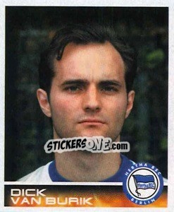 Cromo Dick van Burik - German Football Bundesliga 2000-2001 - Panini