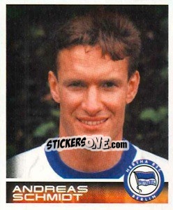 Sticker Andreas Schmidt - German Football Bundesliga 2000-2001 n. 16 - Panini